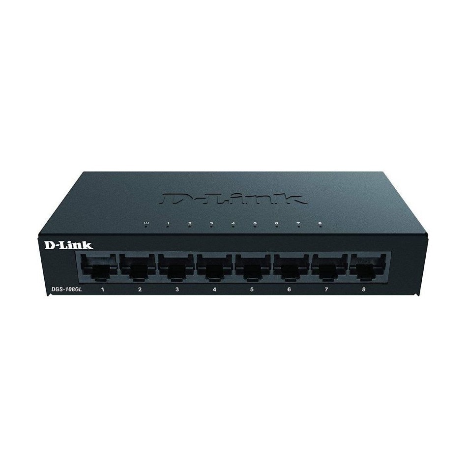 D-Link DGS-108GL/E Switch Gigabit a 8 porte Light, Layer2 senza IGMP