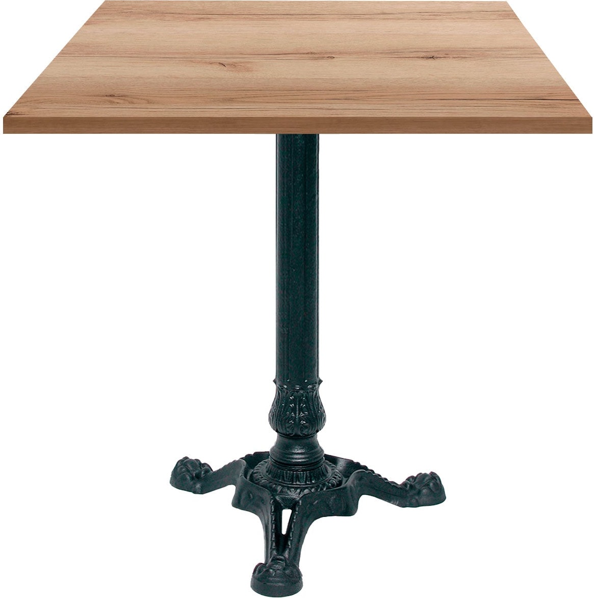 RestooTab - Tisch Bistrot 70x70cm Dekor Eiche delano