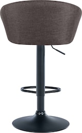 thumbnail of DELUKE® Barhocker OSLO - Dunkelgrau, Stoff, Schwarz | Barhocker mit Lehne Barstuhl Tresenhocker Tresenstuhl Kneipenhocker Kneipenstuhl