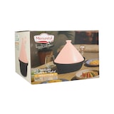 thumbnail of Menastyl - Tajine d24cm fond alu induction couvercle en céramique rose