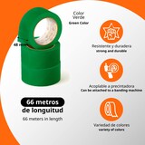 thumbnail of OFITURIA Cinta Adhesiva, color Verde, Cinta para Embalaje y Organizar tus Cajas y Envíos 66 mt x 48 mm (1 und. - Verde)