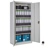 thumbnail of tectake Armario archivador con 5 alturas 40x80x180cm  gris - 404377