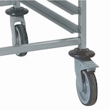 thumbnail of Tournus Regalwagen Euronorm (600x400) mit 20 Ebenen  Gesamtabm: 725x540x1785mm  Mit 4 Lenkrollen Durchm  125mm, davon 2 mit Bremse