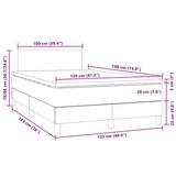 thumbnail of vidaXL Boxspringbett mit Matratze & LED Rosa 120x190 cm Samt