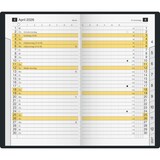 thumbnail of Taschenkalender M-planer 8,7x15,3cm 1 Monat/2 Seiten Kunststoff schwarz 2026