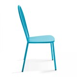 thumbnail of Chaise bistrot en métal bleu