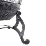 thumbnail of Terrassenofen HWC-F71, Feuerstelle Terrassenkamin Gartenkamin Gartenofen, Gusseisen 11,7kg 91x42x42cm