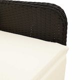 thumbnail of vidaXL 5-tlg. Garten-Bistro-Set mit Kissen Schwarz Poly Rattan