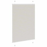 thumbnail of vidaXL Plissee Hellgrau 100x150 cm Stoffbreite 99,4 cm Polyester