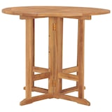 thumbnail of vidaXL Klappbarer Garten-Esstisch Ø90x75 cm Massivholz Teak