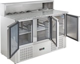 thumbnail of GastroHero Pizzatisch ECO 1365 mit Granit-Arbeitsplatte Kühltisch 3 Türen Pizza Vorbereitungstisch für 8x GN 1/6 Behälter 402L Edelstahl +2 bis +8 °C