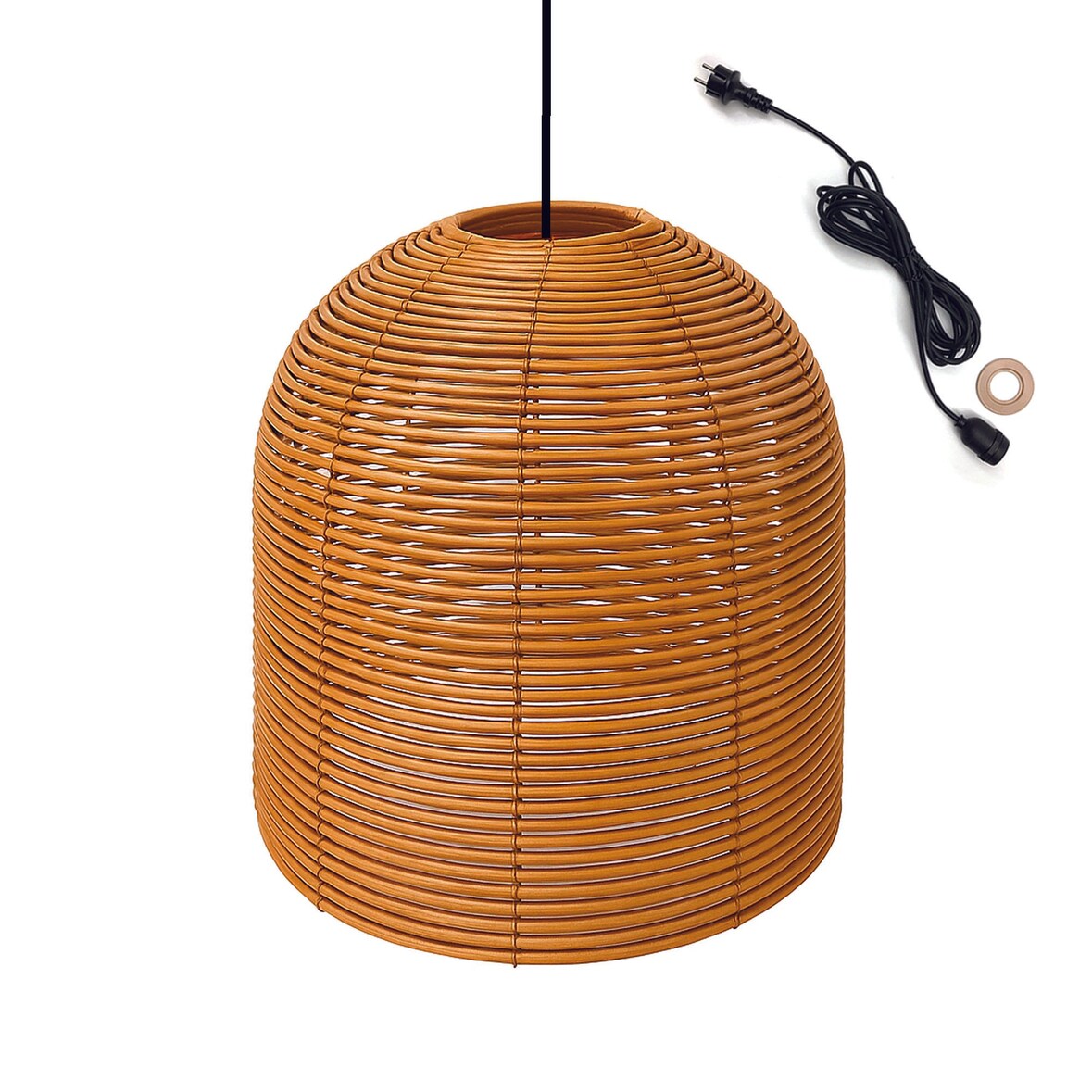 Lumisky HANG BOHEME H31CM 5M hanglamp op netstroom Polyrotan Beige