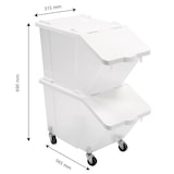 thumbnail of GILAC Bac à ingrédients 30 L + couvercle - 4 roues X2 - Transparent G040667