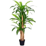 thumbnail of Dracaena artificial 160 cm con maceta árbol artificial con 66 hojas musgo planta artificial para decoración jardín balcón oficina salón Ø20x160 cm