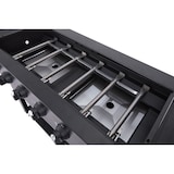 thumbnail of aro Gasgrill met 6 branders, grilloppervlak 106 × 48 cm, verrijdbaar, staal, zwart