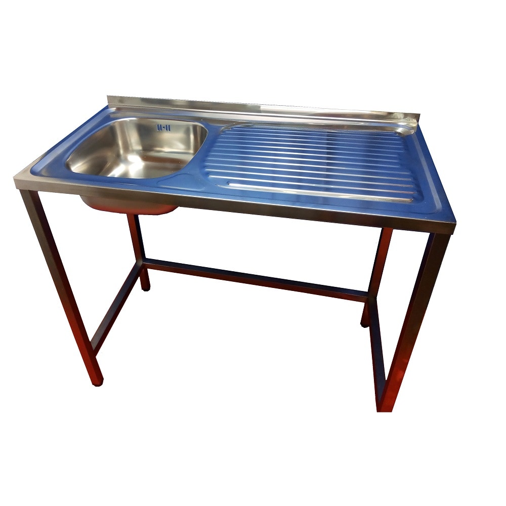 Fregadero industrial barra con hueco lavavajillas, largo 100 cm. YOSTIN®