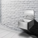thumbnail of Lavamanos de Pared Industrial en Acero Inoxidable de Rodilla - LV-RP
