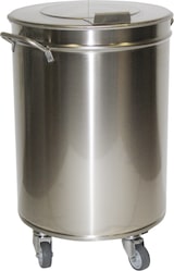 thumbnail of Gastro-Mülleimer aus Edelstahl 75 Liter