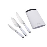 thumbnail of Bergner - Set di 3 padelle Ø18/22/26 cm in alluminio forgiato Jolie, adatte per induzione, con set di 3 coltelli in acciaio inox e Tacoma