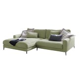 thumbnail of KAWOLA Ecksofa CARA Sofa Recamiere links Cord olivgrün