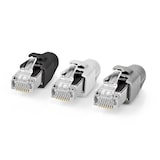 thumbnail of Nedis RJ45-Stecker - RJ45 Pass Through - Festes/verseiltes FTP CAT7 - Gerade - Vergoldet - 10 Stück - Polycarbonate - Grau / Schwarz / Weiss - Box