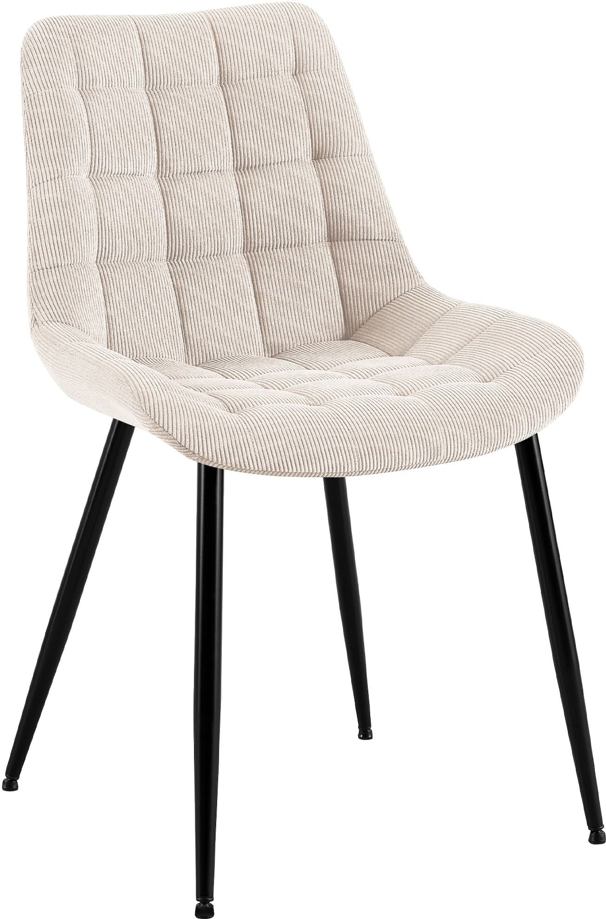 Esszimmerstuhl Sardna Cord creme