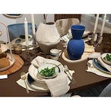 thumbnail of Steinguttasse 11cm Teetasse mit Henkel Keramiktasse Kaffeetasse Teebecher Beige Blau Steingut Tasse Vintage Kaffeebecher Keramik Geschirr Geschenk