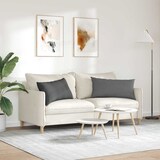 thumbnail of vidaXL Sofakissen 2 pcs Dunkelgrau 80 x 40 cm Stoff