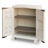 thumbnail of Armário de arrumação 2 portas 2 prateleiras 70 x 47 x 97cm 4 pés Capacidade 50kg max INTEC