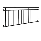 thumbnail of ECD Germany Französischer Balkon 90x184 cm Schwarz matt | 14 Füllstäbe, Stahl pulverbeschichtet, Balkongeländer Fenstergitter