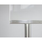 thumbnail of Edelstahl-Informationsdisplay-System »Q« mit Plakattasche für DIN A4 beidseitig