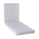 thumbnail of Almofada para espreguiçadeira. Não desbota, removível. Tamanho: 190x60x10 cm. Olefina cor cinza claro