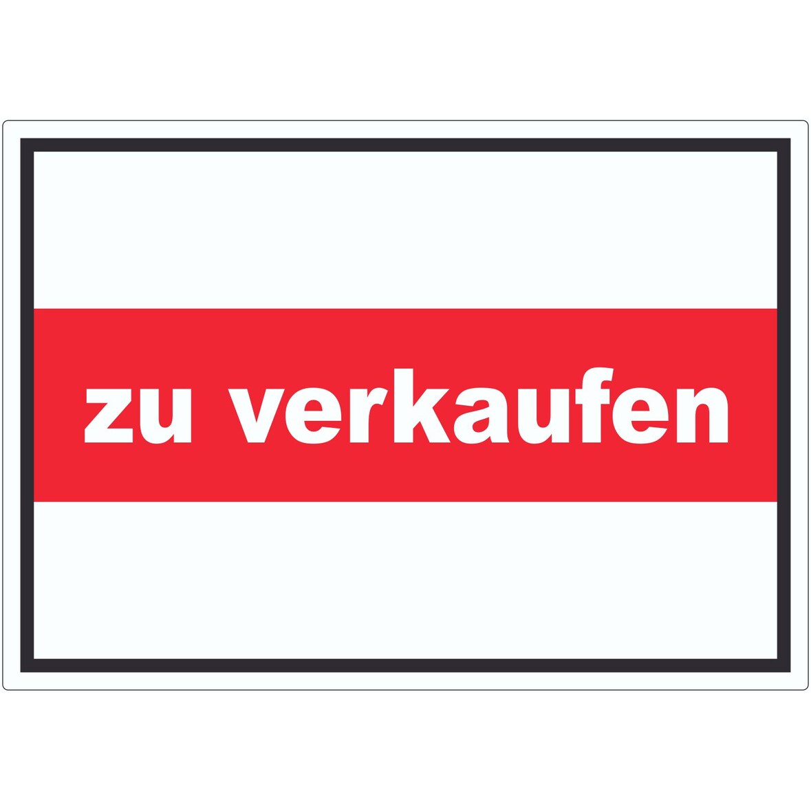 zu verkaufen Aufkleber mit Text Werbeaufkleber A3 (297x420mm)
