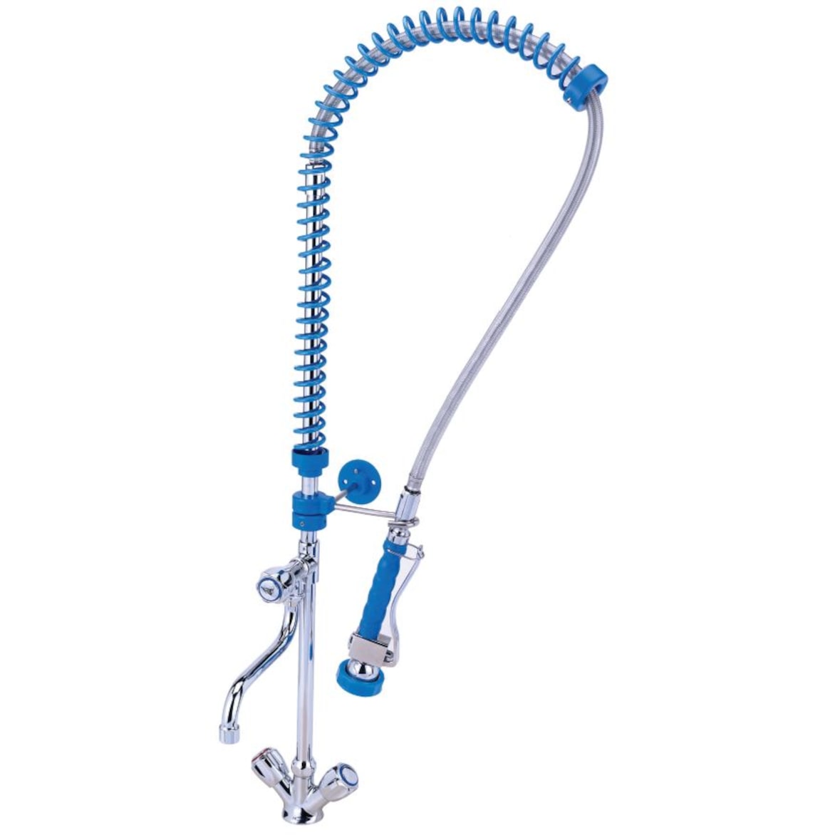 BE-GASTRO I Ducha de cocina profesional "Premium" con mando giratorio y palanca, incluye grifo, mezclador y cabezal de ducha