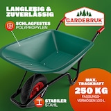 thumbnail of Monzana Schubkarre 100 Liter Bauschubkarre bis 250kg Gartenschubkarre
