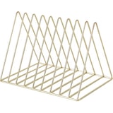 thumbnail of Dreieckiger Zeitschriften-Organizer aus Metall – stilvolle Aufbewahrungslösung für Zeitschriften und Dokumente – Gold