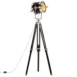 thumbnail of vidaXL Stativlampe Schwarz Mango Massivholz 171 cm