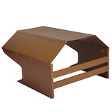 thumbnail of Robotmaaier garage HWC-L43, overkapping voor grasmaaier, metaal 40x59x69cm ~ bruin