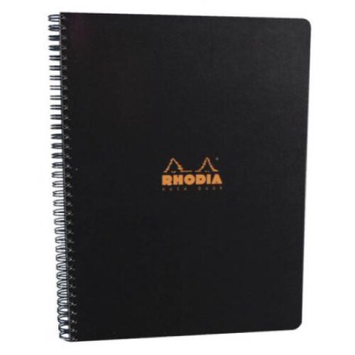 Lot de 5 Notebook Classic noir 225x297, 160p./80 feuilles microperforées 80 g/m² reliure intégrale, ligné + marge