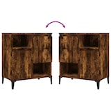 thumbnail of vidaXL Sideboards 2 Stk. Räuchereiche 60x35x70 cm Holzwerkstoff