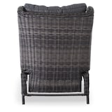 thumbnail of Gartenstuhl 2er-Set mit Relaxfunktion, mit Hocker, Braun/Dunkelgrau, inkl. Polster, 130 kg Belastbarkeit, pflegeleicht | Raburg Sophia