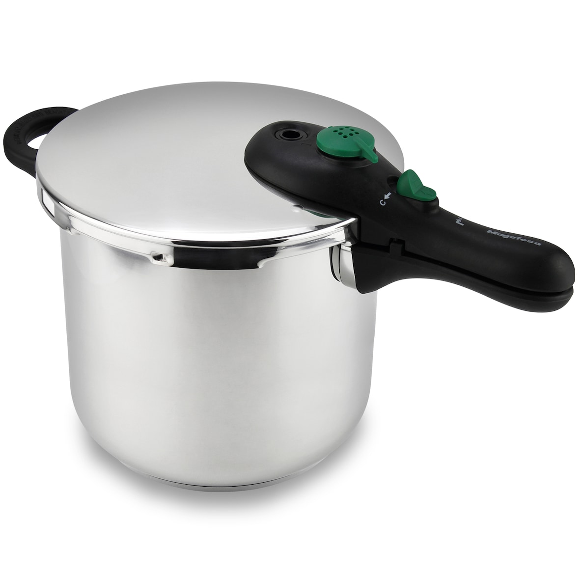 Magefesa DYNAMIC - Olla Express Rápida 7.5L , Acero Inoxidable 18/10, 5 Sistemas de Seguridad, Fácil Uso, Apto para Todo tipo de cocinas, Inducción