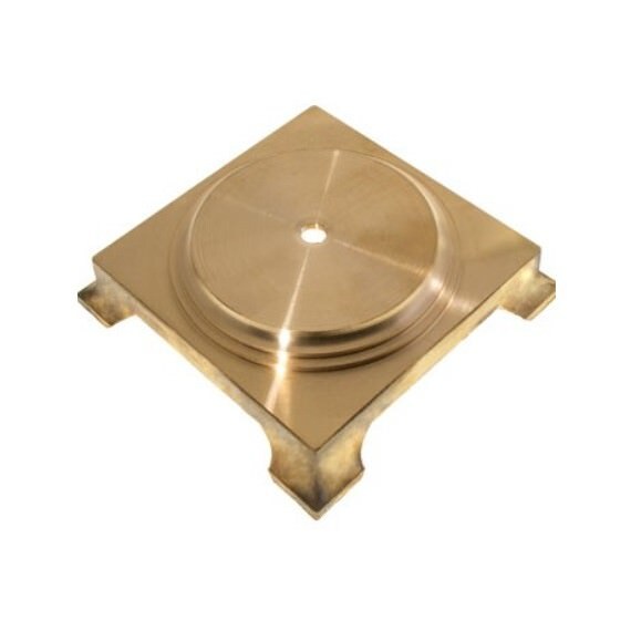 Pied de Lampe Carré en Laiton