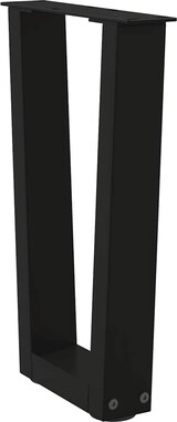 thumbnail of vidaXL Couchtischbeine V-Form 2 Stück Schwarz 28x(42-43,3) cm Stahl