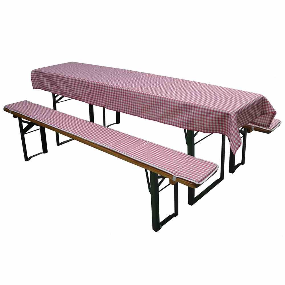 GARDAMO  Festzeltgarnitur Auflagen zu Festzeltgarnitur 3tlg, rot-weiß