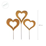 thumbnail of VOSTEEN 1 Stück Gartenstecker - Rostdeko, Metallherz, Edelrost-Deko, Beetstecker - wetterfest, stilvoll, langlebig, dekorativ