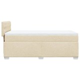 thumbnail of vidaXL Boxspringbett mit Matratze Creme 90x200 cm Stoff