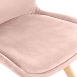thumbnail of CLP Esszimmerstuhl Luna Samt HBT: 87,5x49x58 cm pink
