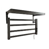 thumbnail of PURLINE Radiateur sèche-serviettes électrique avec étagère noir 55W NTW-09