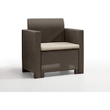 thumbnail of Set salottino per esterno in resina effetto rattan marrone da giardino